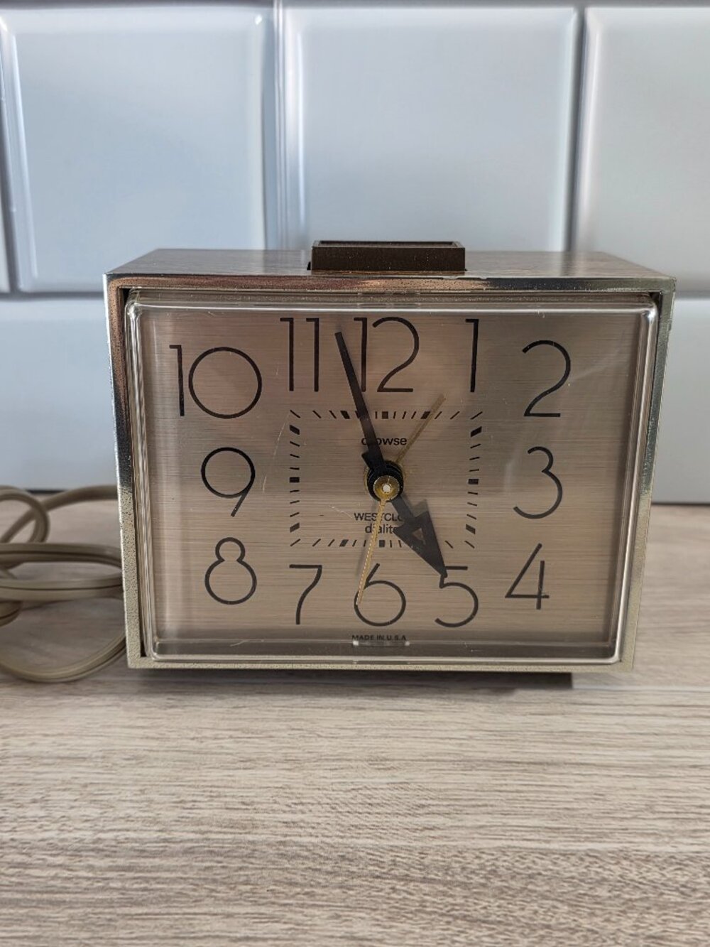 Vintage Westclox Alarm clock - Made in the USA